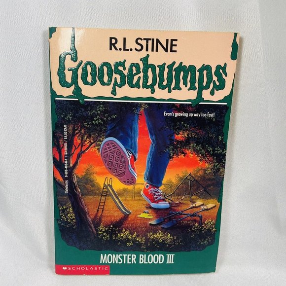 Goosebumps #28 Monster Blood III 3 R.L. Stine 1st Edition Kids Scary Book 1995 - Picture 1 of 9